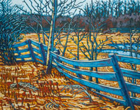 Leaning Fence