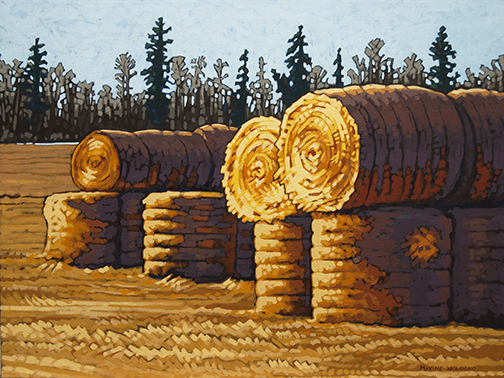 Spring Bales  18" x 24"